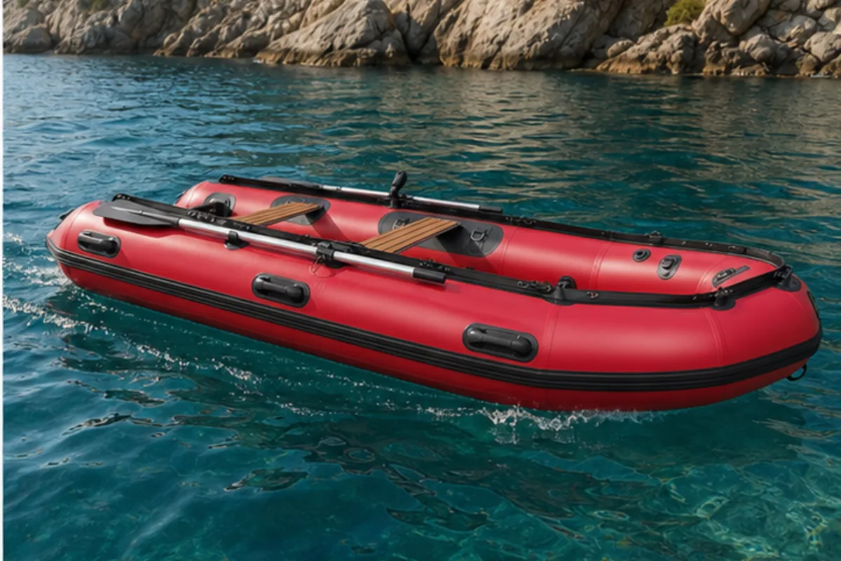 heavy-duty inflatable boat on-water use scene